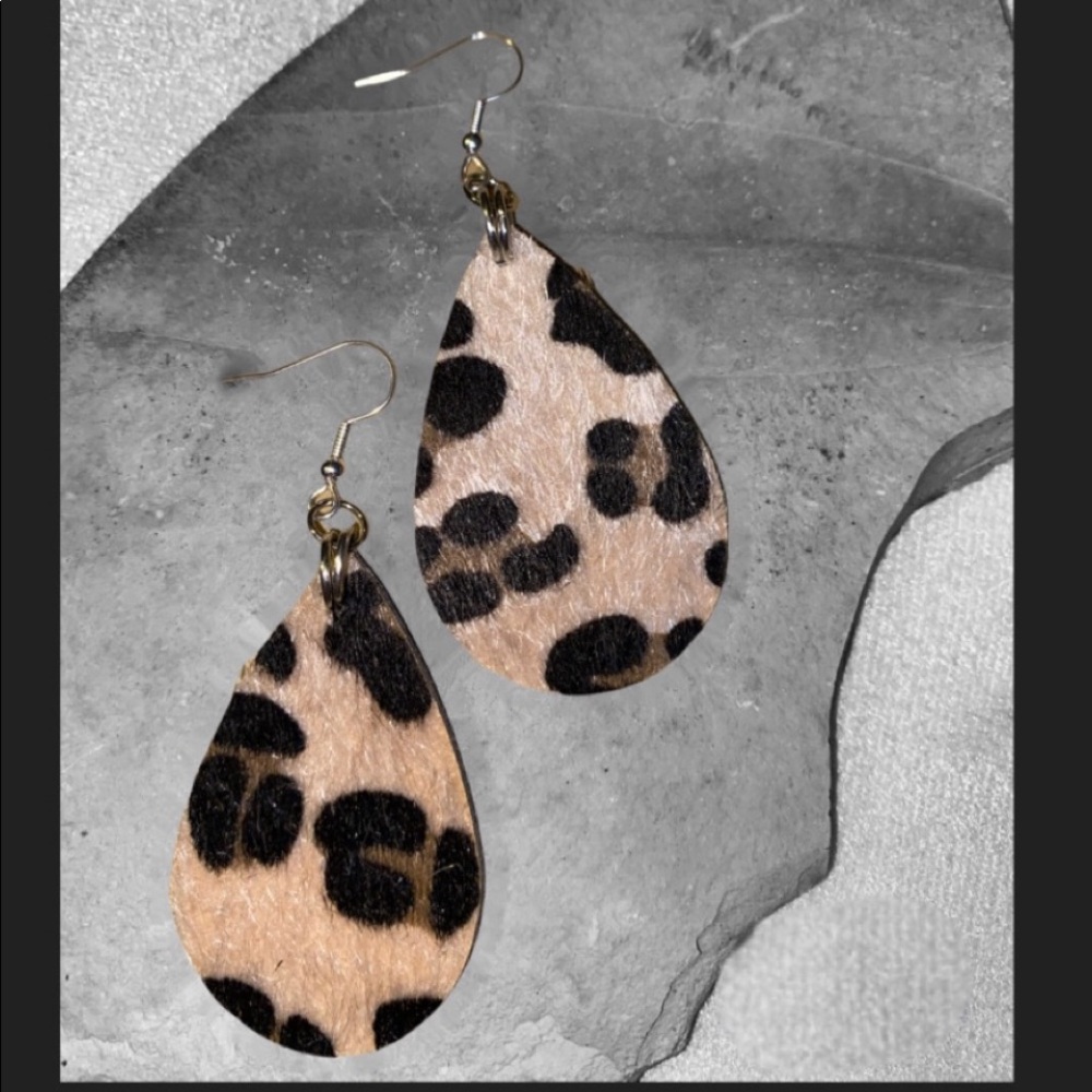 Leopard Print Earrings